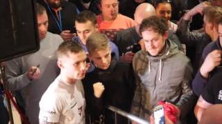 CARL FRAMPTON MOBBED BY FANS IN MANCHESTER  OPEN MEDIA DAY WORKOUT  FRAMPTON v QUIGG [upl. by Seed750]