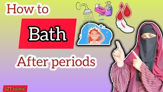 Haiz Ke Baad Ghusl Ka Sahi Tareeka  How To Bath After Periods🩸  In Islam islamicvideo periods [upl. by Ahsinor]