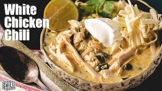 Easy White Chicken Chili The Last Recipe Youll Ever Need [upl. by Ahsinek]