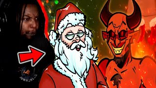 Santa vs Satan  RAP BATTLE  ft Chase Beck Freshy Kanal DB Reaction [upl. by Carny]