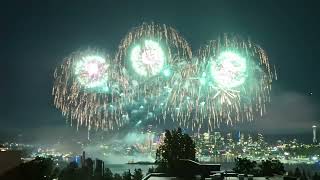 20240704Seattle Fireworks Lake Union [upl. by Ailegave]