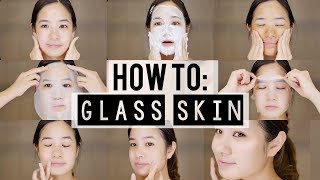 How to KOREAN 10 Step Skincare Routine  Glass Skin [upl. by Willing]