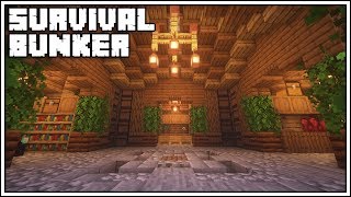 Minecraft Underground Survival Bunker Tutorial How To Build [upl. by Fu881]