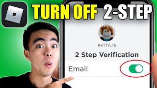 How to TURN OFF 2Step Verification on Roblox 2024 [upl. by Adiasteb]