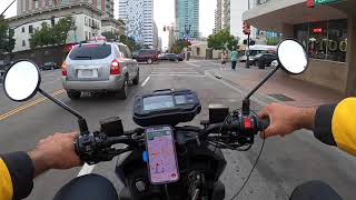 DOORDASH SCOOTER Yamaha Zuma 125cc DELIVERIES DOWNTOWN SAN DIEGO WORK 7 HOURS 23 an hour [upl. by Hasila]