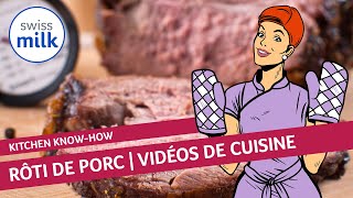 Comment cuire un rôti de porc à basse température  Vidéo de cuisine  Swissmilk 2010 [upl. by Acined]