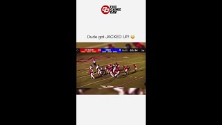 High School Punter Gets Demolished in the Backfield [upl. by Aicittel]