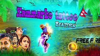 Kammarko Tattoo – Beat Sycn  FreeFire best edited montage [upl. by Adiraf405]