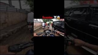 Scooter 👽😱biker bikerriderbikerriderbikeriderideraxeracing bikeracehyperridemotovlog [upl. by Nairbal]