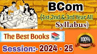 Bcom 1st year Syllabus 202425  Bcom syllabus 2024  Bcom 1 Sem  Bcom 1st year Books [upl. by Dearr]