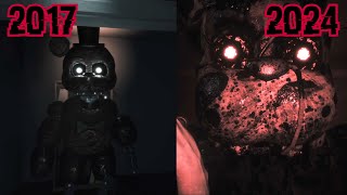 FNAF The Joy of Creation Comparison 2017 vs 2024 [upl. by Anitsyrhc195]