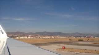 Plane takeoff and landing  Inside view  Full HD [upl. by Corin]