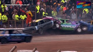 Arena Essex Firecracker 25 Unlimited Banger Racing 2016 Heat 2 complete [upl. by Lezlie]