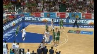 GREECESLOVENIA 5756 GREECE HIGHLIGHTS BRONZE MEDAL MATCH [upl. by Nallek]