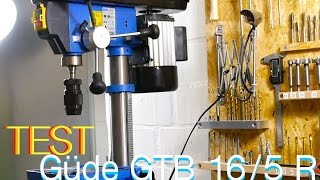 Güde GTB 165 Standbohrmaschine Test German [upl. by Anohs424]