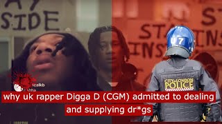 why uk rapper Digga D CGM admitted to dealing and supplying drgs crime [upl. by Munafo]