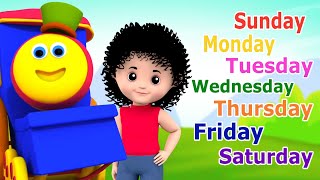 Days Of The Week Song Learning Videos and Preschool Rhymes for Kids [upl. by Nedac]