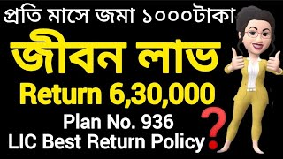 Lic Jeevan Labh 936 Plan Details  Jeevan Labh 936 In Hindi  Lic Best Plan 2023  Insurance Clinic [upl. by Oker]