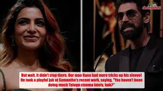 Hilarious IIFA Moment Rana Daggubati Teases Samantha Ruth Prabhu  Friendship Goals [upl. by Odlonra995]