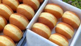 Tanpa Cetakan Donat Tanpa Bread Improver Resep Dan Cara Ini Bikin Donatku Berwhite Ring Tinggi [upl. by Osnofedli]