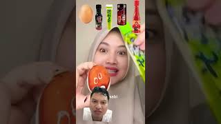 Telor sambel mukbang eatsambel challenge [upl. by Obola]