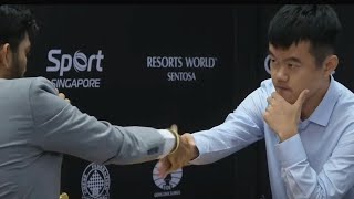 Ding Liren DEFEATS the Gukesh in the FIRST GAME in the 2024 FIDE WORLD CHAMPIONSHIP [upl. by Anelra772]