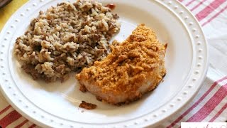 Cajun Oven Baked Pork Chops with Harvest Snaps [upl. by Paymar550]