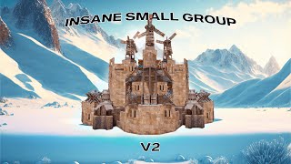 Insane Small Group Base V2  3 Bunkers  Meta Rust Base Building 2023  Tutorial [upl. by Antonino]