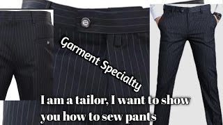 Van Gvone am a tailor I want to show you how to sew pants Sewing [upl. by Enail648]