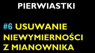 USUWANIE NIEWYMIERNOŚCI Z MIANOWNIKA 6  Dział Pierwiastki  Matematyka [upl. by Pouncey686]