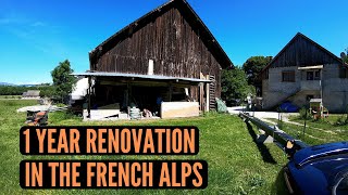 1 YEAR RENOVATION TIMELAPSE  UN APPARTEMENT DANS UNE GRANGE [upl. by Neevan920]