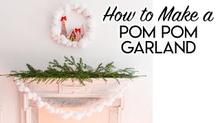 How to Make a Pom Pom Garland [upl. by Kippy]