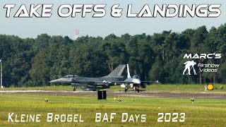 4Kᵁᴴᴰ Kleine Brogel Take offs amp Landings F16  Eurofighter F35  Tornado etc SONY PXWZ190 [upl. by Frerichs872]