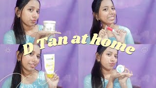 Skin whitening D tan at home Weekly Cleanup Grooming tips Ozone D Tan [upl. by Wanids]