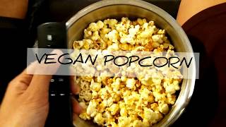 Stove top VEGAN Popcorn  perfect movie night snack [upl. by Joanna188]