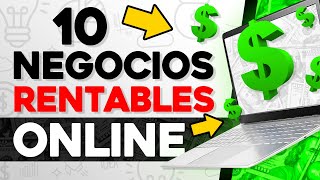 💸 10 Ideas de Negocios Rentables por Internet 💻 Mis Negocios Online [upl. by Napas]