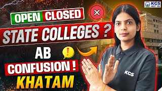 NEET 2024 Counselling Update  Open State University amp Closed State University Admission Update KGS [upl. by Teeniv]