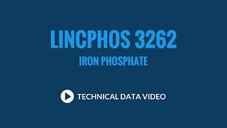 LincPhos 3262 Iron Phosphate Coatings [upl. by Notac33]