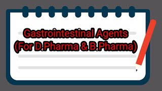 GASTROINTESTINAL AGENTS Acidifying Agents For DPharma amp BPharma [upl. by Martijn]