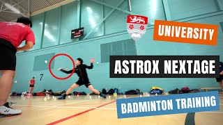 Badminton Training at University with YONEX ASTROX NEXTAGE Racket [upl. by Sedecrem]