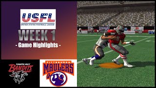 The Maulers Do MAUL  Bandits vs Maulers  Week 1  USFL Madden 09 PS2 Highlights [upl. by Lower263]