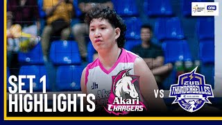 AKARI vs ZUS COFFEE  SET 1 GAME HIGHLIGHTS  202425 PVL ALLFILIPINO CONFERENCE  NOV 14 2024 [upl. by Naillimxam940]