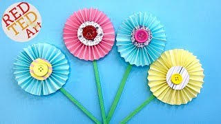 Easy Paper Flowers Accordions  Paper Flower DIY Decor [upl. by Rumney744]