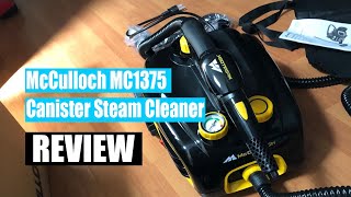 Review McCulloch MC1375 Canister Steam Cleaner 2022 [upl. by Cassaundra]