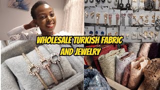 Wholesale Fabric and Jewellery In Istanbul Turkey  Shopping For Fabric In Istanbul [upl. by Enelram837]