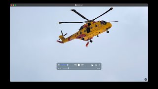 Hoisting out of a CH149 Cormorant Helicopter [upl. by Enaz]