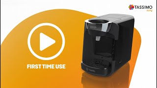 TASSIMO SUNY  First Use amp Setting Up Your New Machine [upl. by Dammahom]