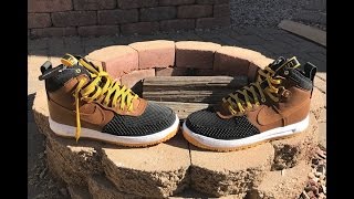 Nike Lunar Air Force One AF1 Duckboots Review amp On Feet [upl. by Atirehs583]