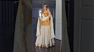 Beautiful sharara gharara dress for bridal wedding dress 👗shortvideo 😍🔥🤩❤️ [upl. by Anirtik]