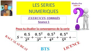 SERIE NUMERIQUE exercice corrigé critère de convergence Dalembert de Cauchy [upl. by Andert]